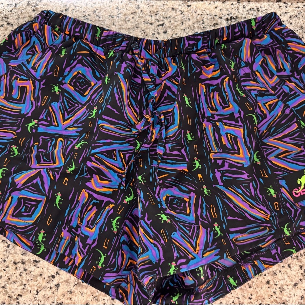 Colorful Geometric  Shorts